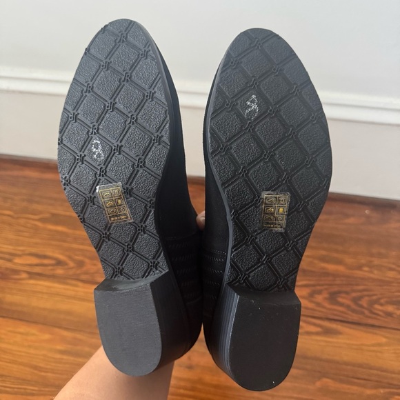 NEW Jack Rogers Black Liddy Suede Booties Size 8.5 New without Box - Picture 6 of 7